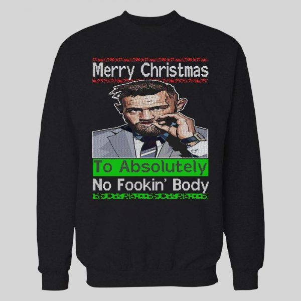 NOTORIOUS MYSTIC MAC MERRY CHRISTMAS TO ABSOLUTELY NO FOOKIN' BODY HOLIDAY HOODIE / SWEATSHIRT