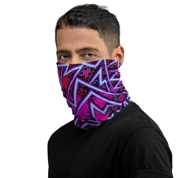 1980'S RETRO PATTERN NECK GAITER