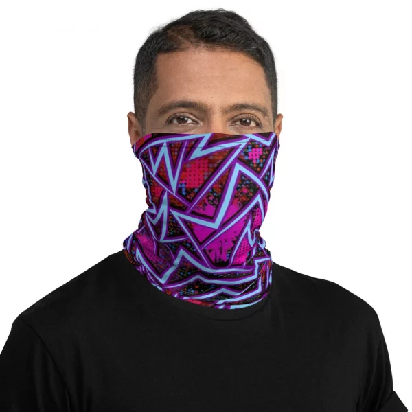 1980'S RETRO PATTERN NECK GAITER