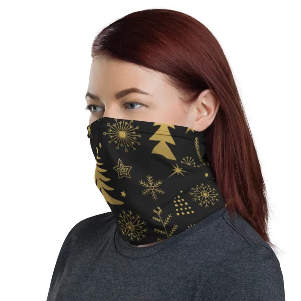 ELEGANT STYLE CHRISTMAS PATTERNN GAITER / FACE MASK