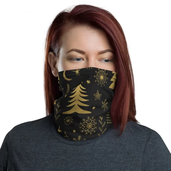 ELEGANT STYLE CHRISTMAS PATTERNN GAITER / FACE MASK
