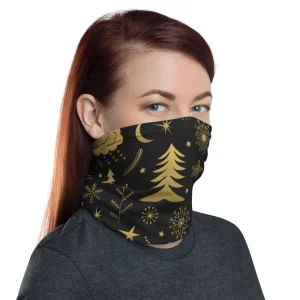 ELEGANT STYLE CHRISTMAS PATTERNN GAITER / FACE MASK