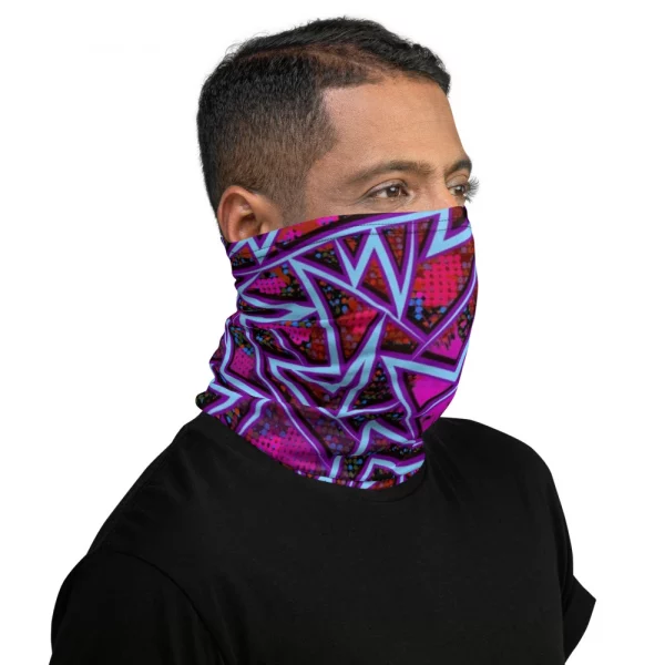1980'S RETRO PATTERN NECK GAITER