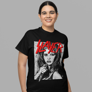 Heavy Metal-Buffy x Slayer Mashup Graphic T-Shirt