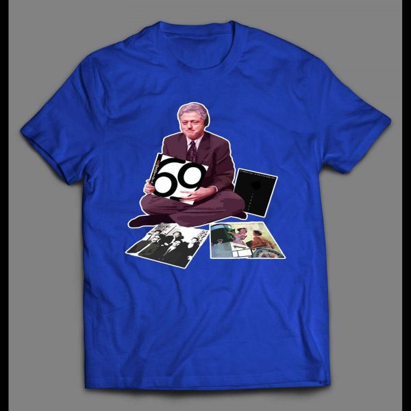 RETRO STYLE BILL CLINTON JAMMING 69 ALBUM COVER MUSIC SHIRT