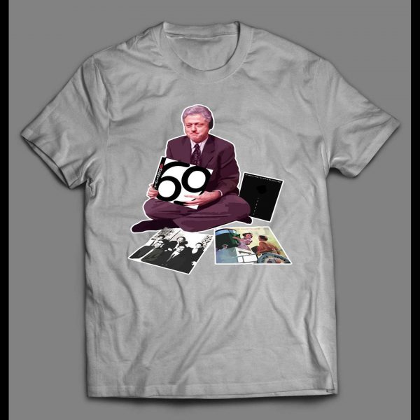 RETRO STYLE BILL CLINTON JAMMING 69 ALBUM COVER MUSIC SHIRT