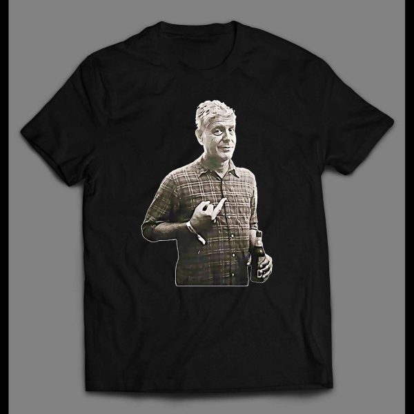 ANTHONY BOURDAIN MIDDLE FINGER SHIRT