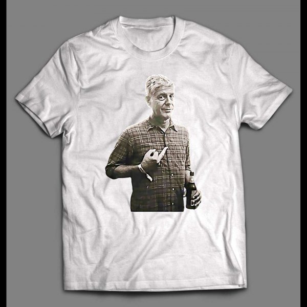ANTHONY BOURDAIN MIDDLE FINGER SHIRT