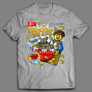 BRIX LEGO MAN CEREAL PARODY SHIRT