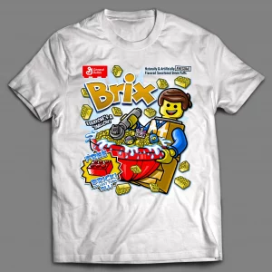 BRIX LEGO MAN CEREAL PARODY SHIRT