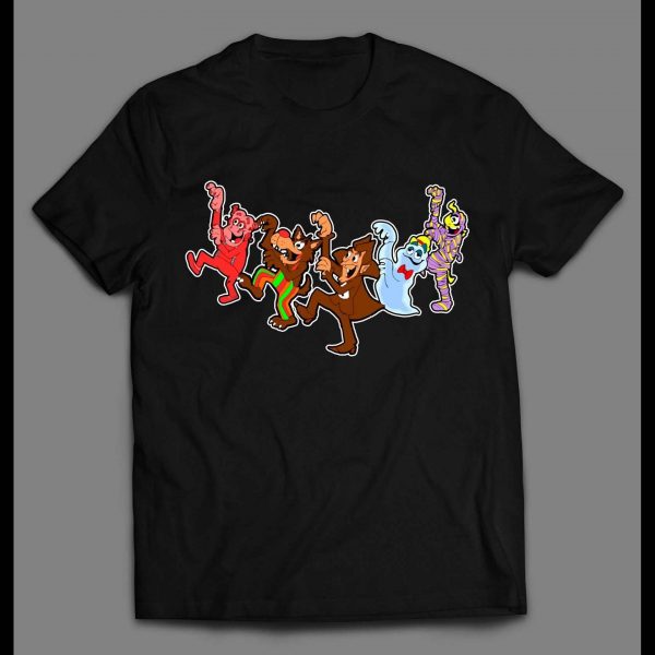 VIDEO GAME STYLE CEREAL MONSTER MASH PARODY SHIRT