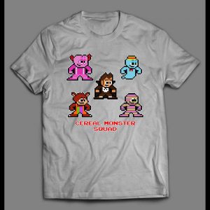 8-BIT VIDEO GAME STYLE CEREAL MONSTER SQUAD SHIRT
