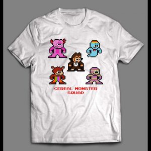 8-BIT VIDEO GAME STYLE CEREAL MONSTER SQUAD SHIRT