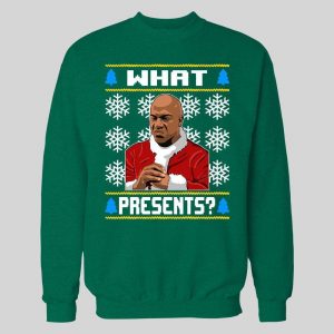 DEEBO WHAT PRESENTS? CHRISTMAS PATTERN HIGH QUALITY HOLIDAY HOODIE/ SWEATSHIRT