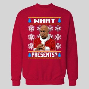 DEEBO WHAT PRESENTS? CHRISTMAS PATTERN HIGH QUALITY HOLIDAY HOODIE/ SWEATSHIRT