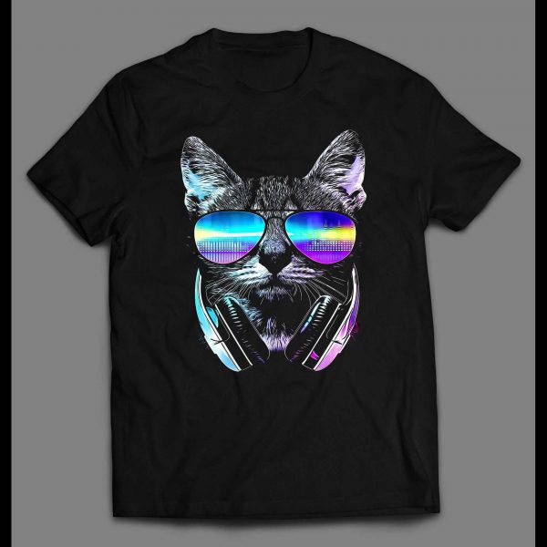 MUSIC LOVER CAT DJ KITTY SHIRT