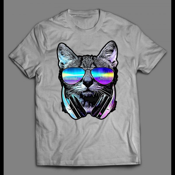 MUSIC LOVER CAT DJ KITTY SHIRT