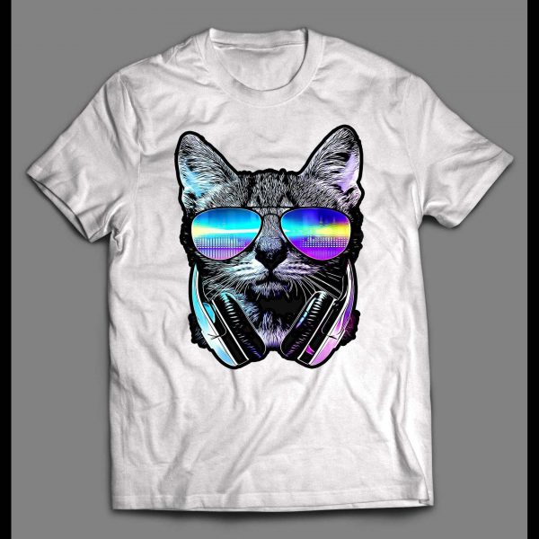 MUSIC LOVER CAT DJ KITTY SHIRT