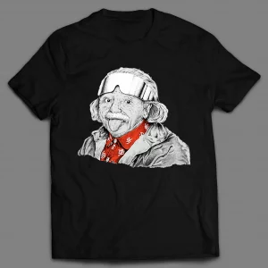 ALBERT EINSTEIN READY FOR THE SLOPES SHIRT