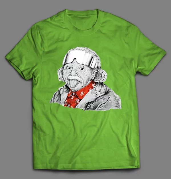 ALBERT EINSTEIN READY FOR THE SLOPES SHIRT