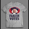 SLEEPY JOE FAKER VOTES OATMEAL PARODY POLITICAL SHIRT