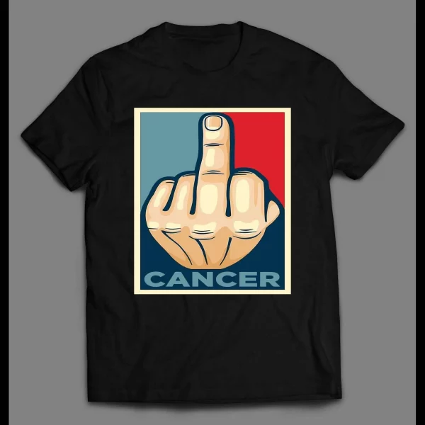 F*CK CANCER MIDDLE FINGER POP ART SHIRT