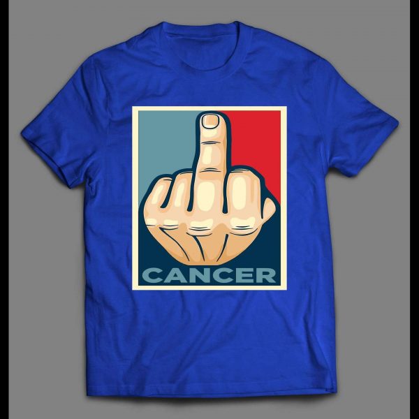 F*CK CANCER MIDDLE FINGER POP ART SHIRT