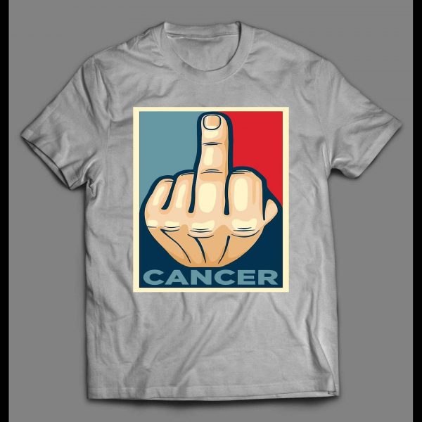 F*CK CANCER MIDDLE FINGER POP ART SHIRT