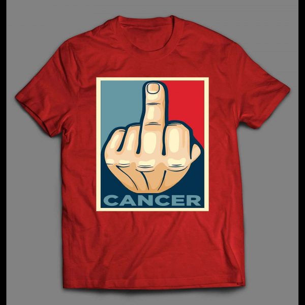 F*CK CANCER MIDDLE FINGER POP ART SHIRT