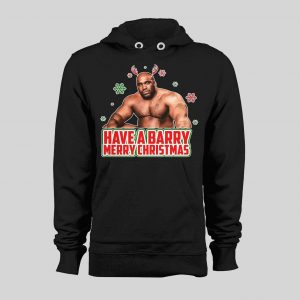 HAVE A BARRY MERRY CHRISTMAS PORN STAR PARODY HIGH QUALITY HOLIDAY HOODIE/ SWEATSHIRT