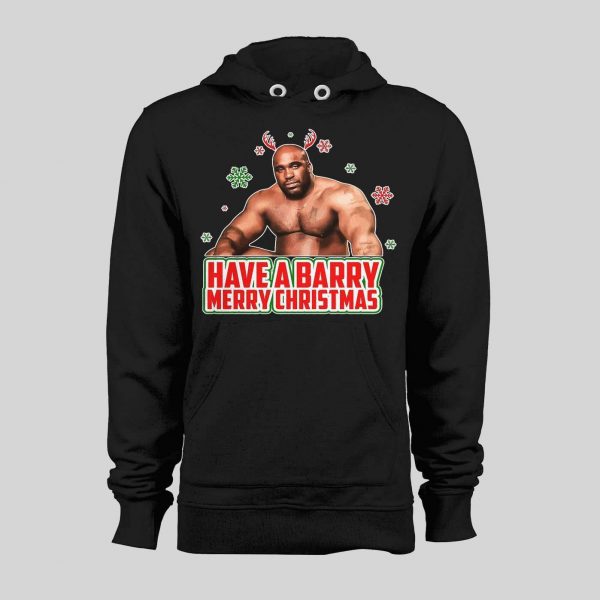 HAVE A BARRY MERRY CHRISTMAS PORN STAR PARODY HIGH QUALITY HOLIDAY HOODIE/ SWEATSHIRT