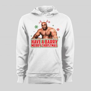 HAVE A BARRY MERRY CHRISTMAS PORN STAR PARODY HIGH QUALITY HOLIDAY HOODIE/ SWEATSHIRT