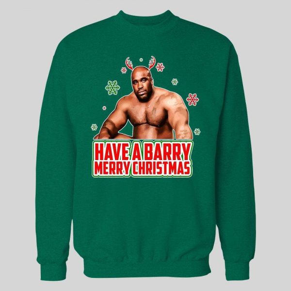 HAVE A BARRY MERRY CHRISTMAS PORN STAR PARODY HIGH QUALITY HOLIDAY HOODIE/ SWEATSHIRT