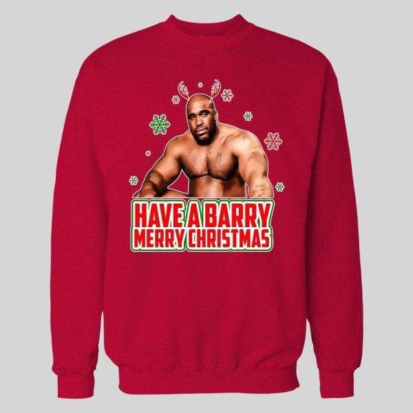 HAVE A BARRY MERRY CHRISTMAS PORN STAR PARODY HIGH QUALITY HOLIDAY HOODIE/ SWEATSHIRT