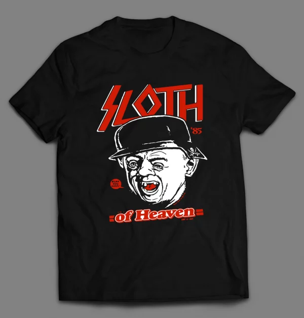 HEAVY METAL SLOTH OF HEAVEN 1985 ROCK PARODY SHIRT