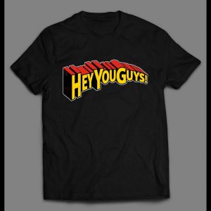 GOONIES HEY YOU GUYS SUPERMAN STYLE FONT SHIRT