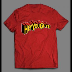 GOONIES HEY YOU GUYS SUPERMAN STYLE FONT SHIRT