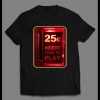 INSERT COIN TO PLAY OLDSKOOL ARCADE SHIRT