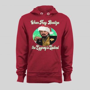 LAUGHING LEO CHRISTMAS WHEN THEY REALIZE THE EGGNOG IS SPIKED HOLIDAY HOODIE/ SWEATSHIRT