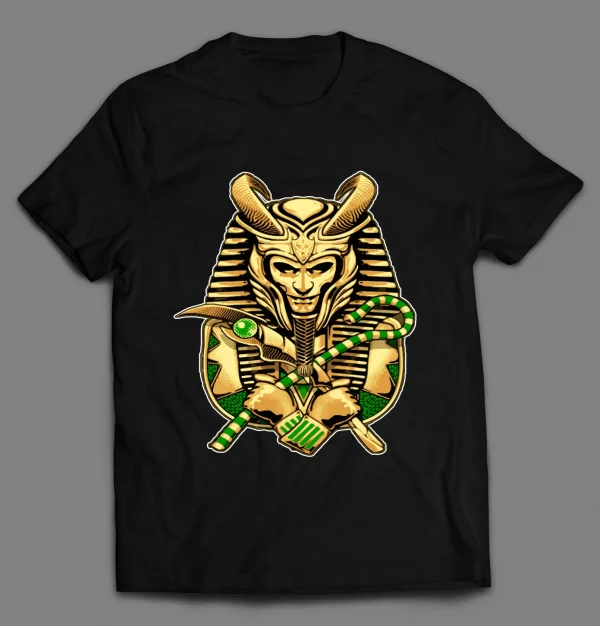 LOKI-TUT MASHUP COMIC BOOK BAD GUY SHIRT