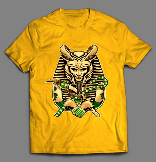 LOKI-TUT MASHUP COMIC BOOK BAD GUY SHIRT