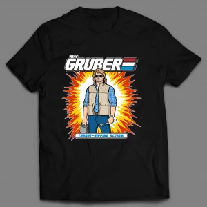 MAC GRUBER THROAT RIPPING ACTION CARTOON PARODY SHIRT