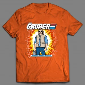 MAC GRUBER THROAT RIPPING ACTION CARTOON PARODY SHIRT