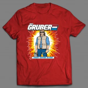 MAC GRUBER THROAT RIPPING ACTION CARTOON PARODY SHIRT