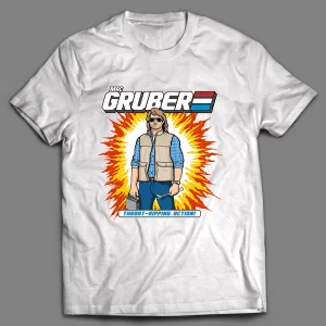 MAC GRUBER THROAT RIPPING ACTION CARTOON PARODY SHIRT