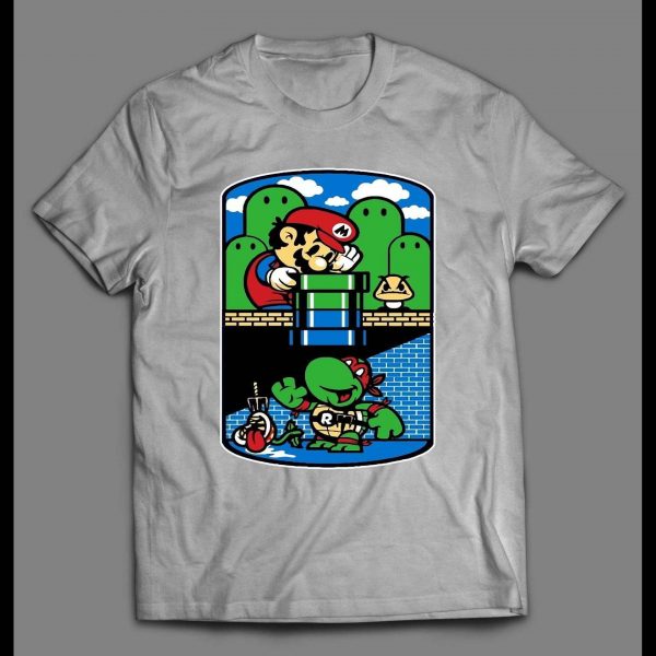 MARIO X GAMER STYLE PARODY GAMER SHIRT