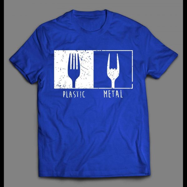 HEAVY METAL FORKS PLASTIC X METAL HIGH QUALITY SHIRT