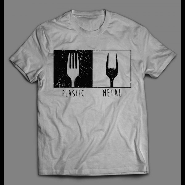 HEAVY METAL FORKS PLASTIC X METAL HIGH QUALITY SHIRT