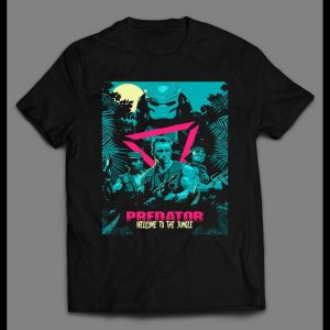 ALIEN MOVIE PREDATOR POSTER WELCOME TO THE JUNGLE SHIRT