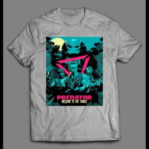 ALIEN MOVIE PREDATOR POSTER WELCOME TO THE JUNGLE SHIRT